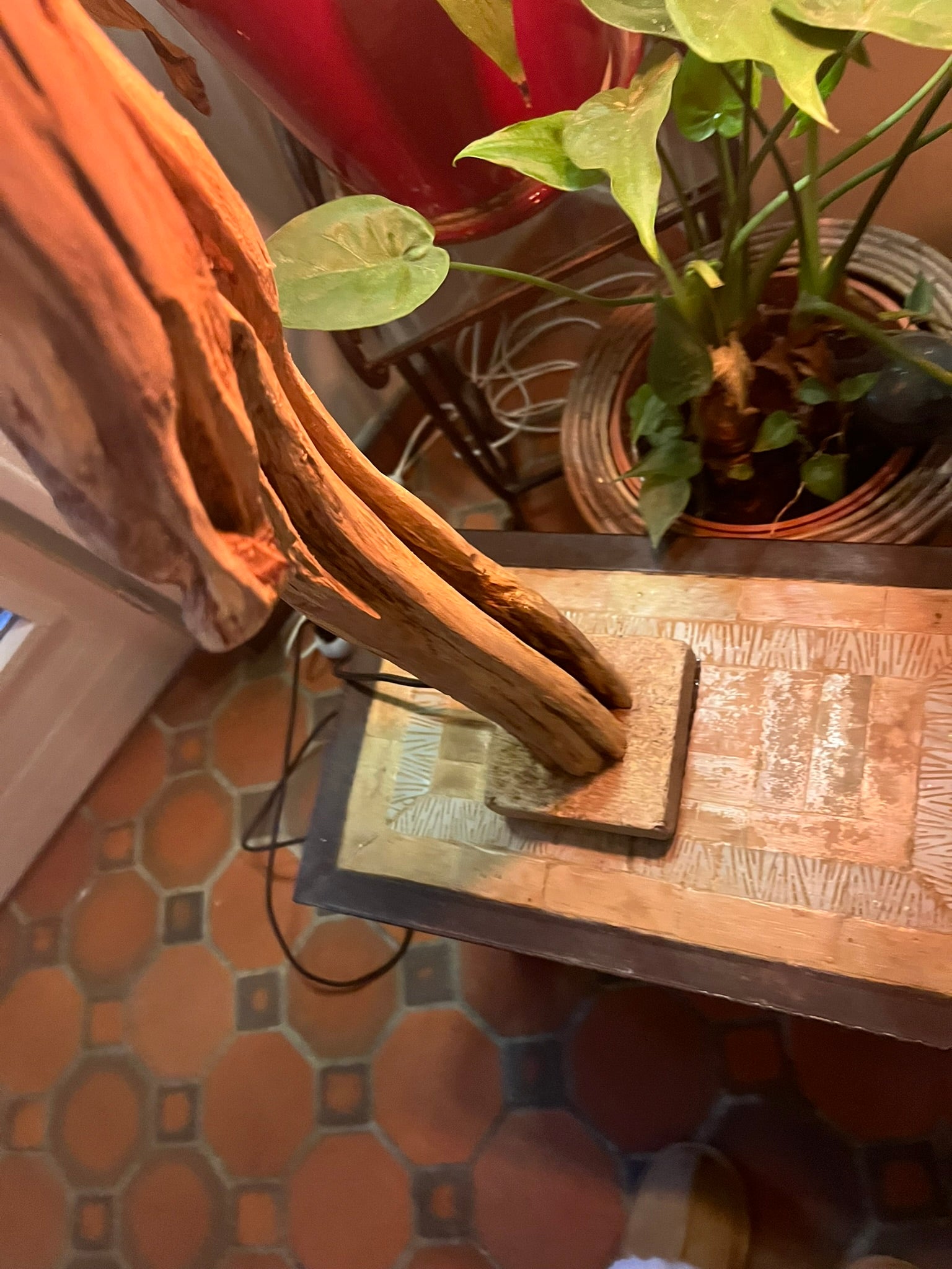 Lampe en bois – Luminaire déco naturelle fait main – Lampe artisanale