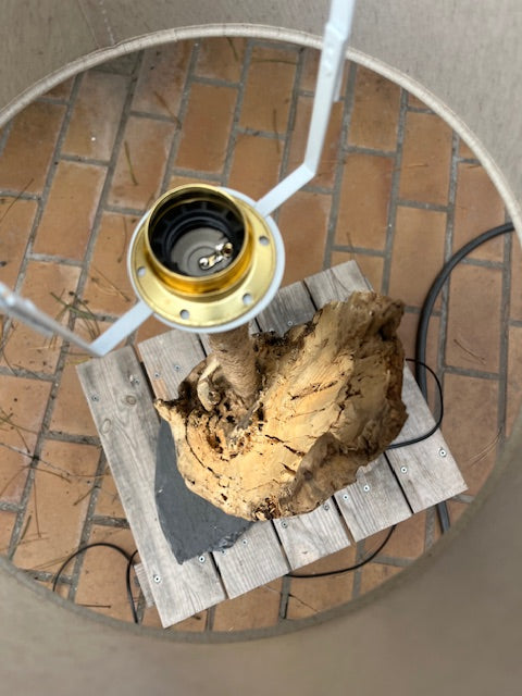 Lampe en bois  – Luminaire déco naturelle fait main – Lampe artisanale design