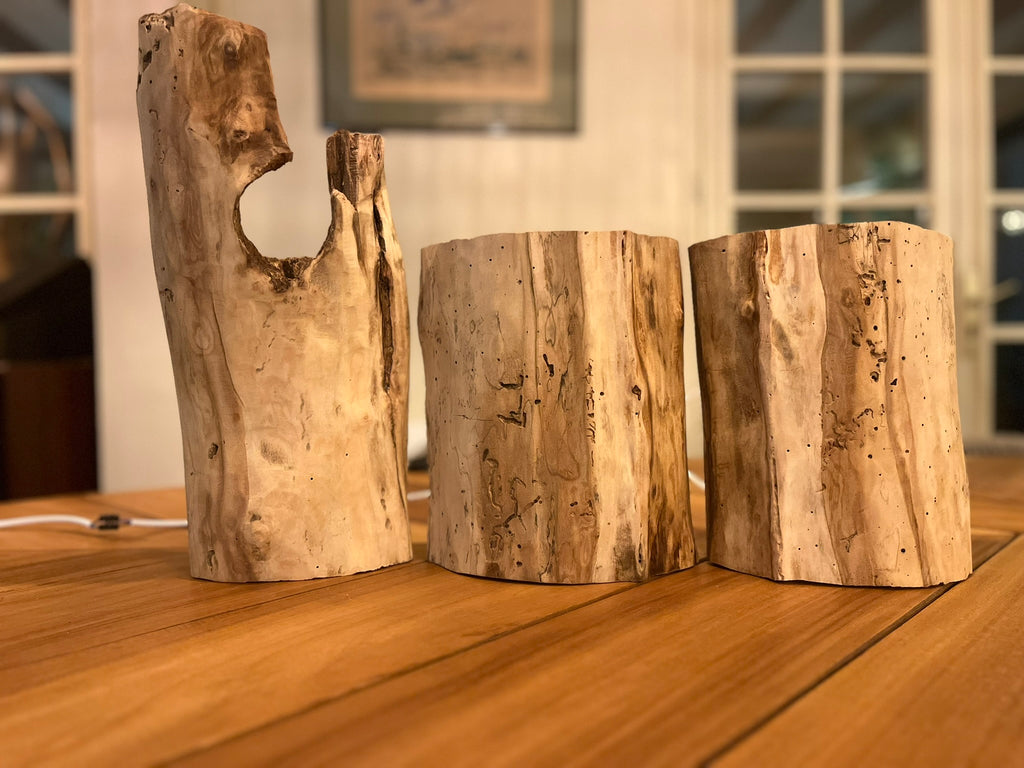 Applique murale en bois – Éclairage naturel artisanal – Applique murale unique