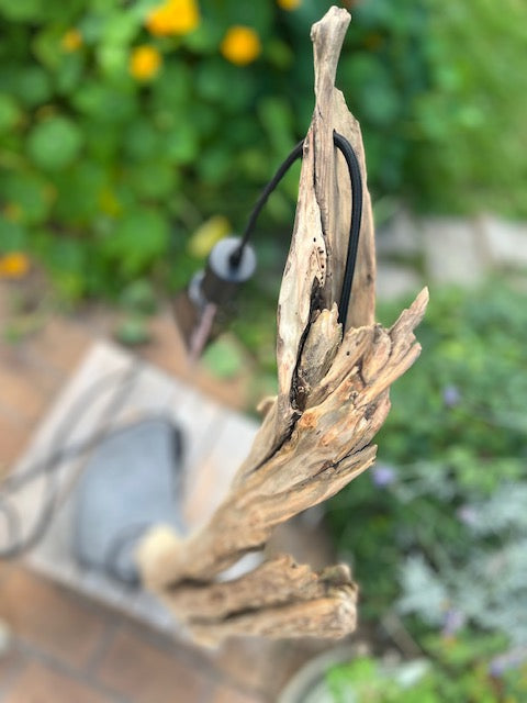 Lampe en bois – Luminaire déco naturelle fait main – Lampe artisanale