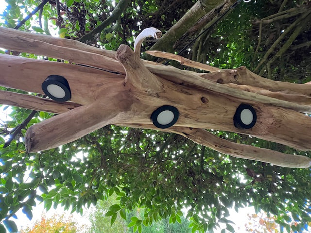 Suspension bois – Luminaire plafond naturel – Déco artisanale style bord de mer