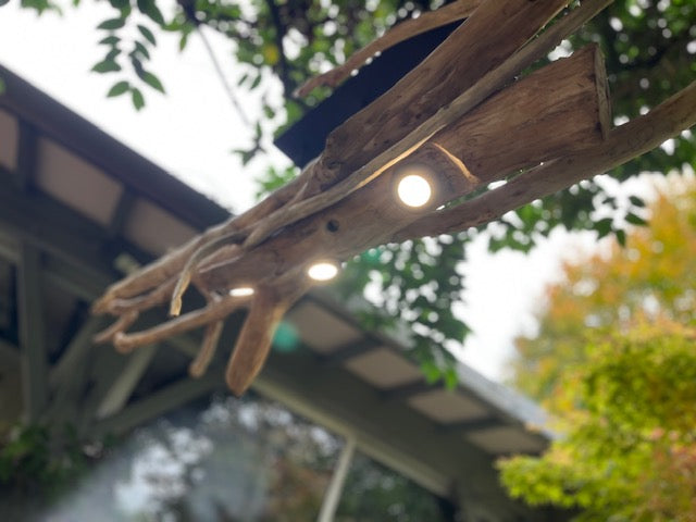 Suspension bois – Luminaire plafond naturel – Déco artisanale style bord de mer